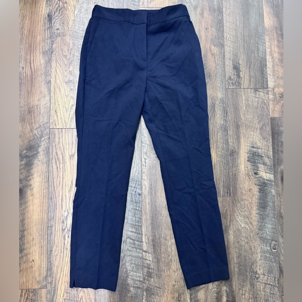 Zara Navy Blue Tailored Pants